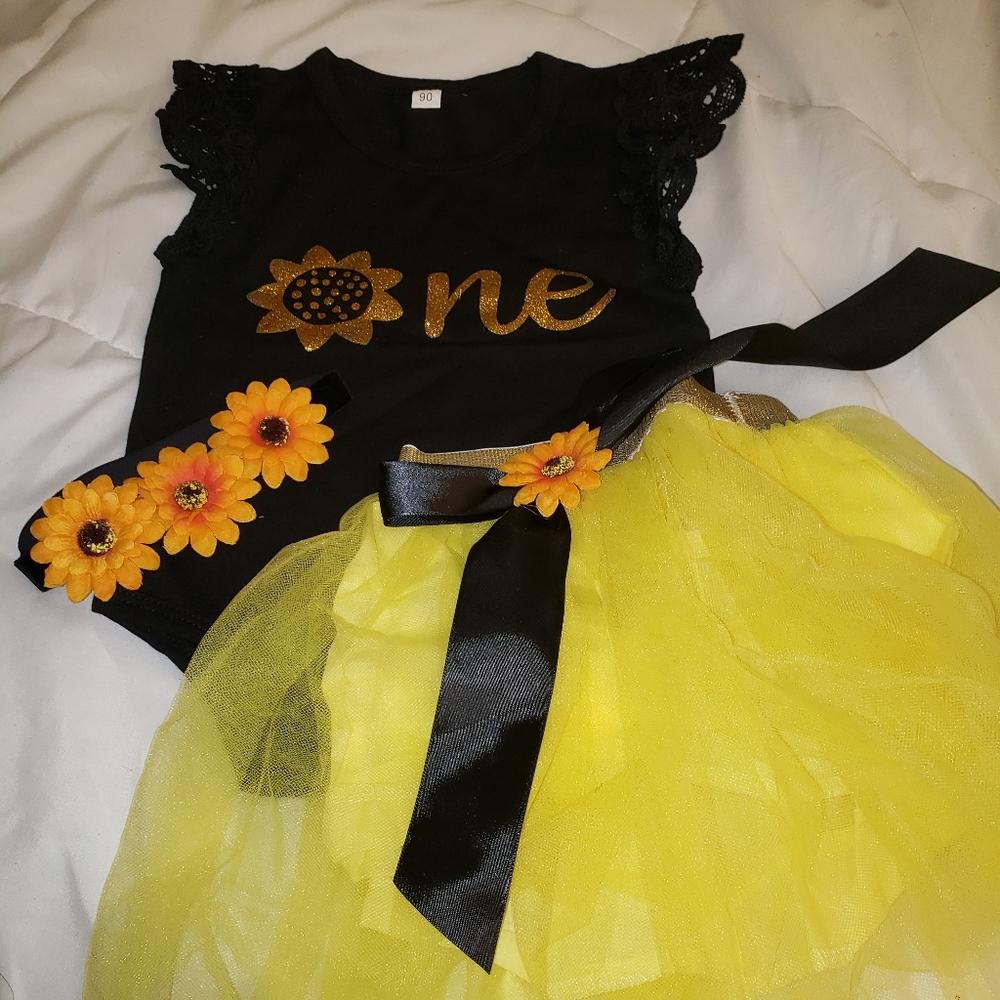 First Birthday sunflower